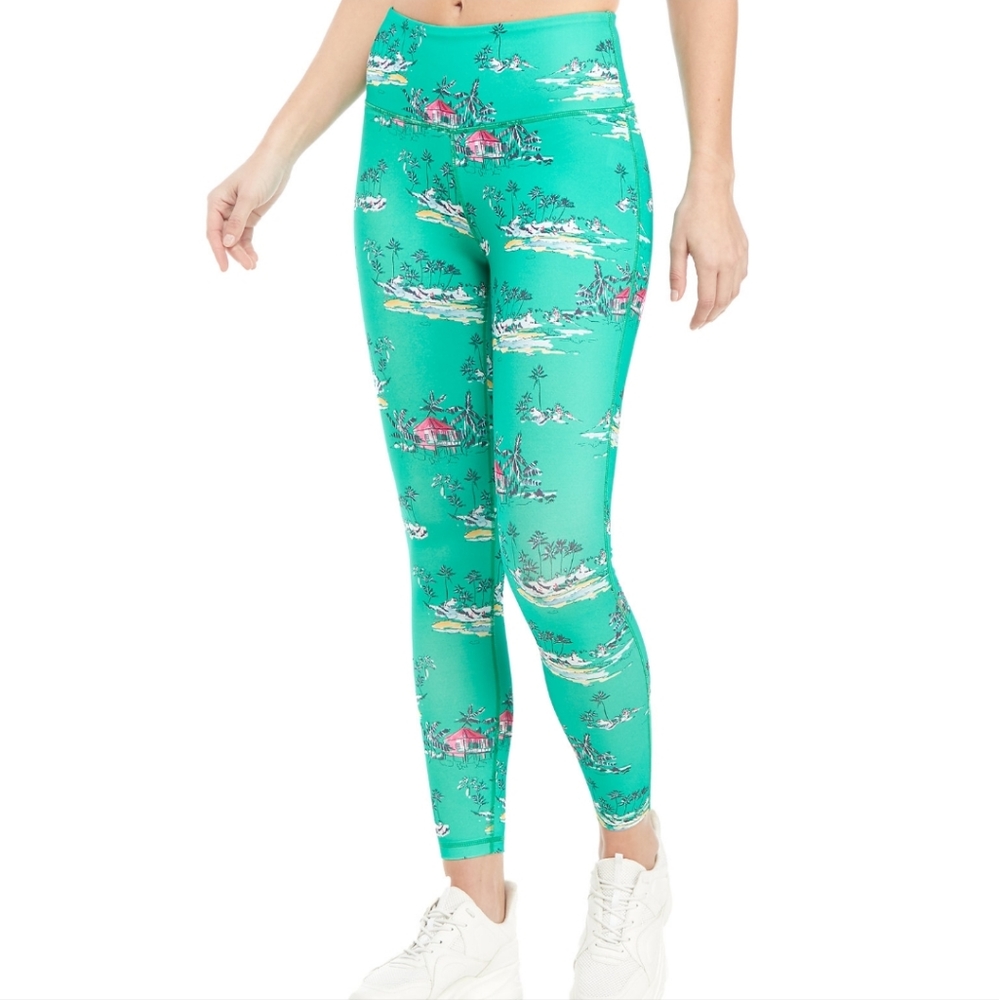 NWOT Crown & Ivy Tropical Print Leggings